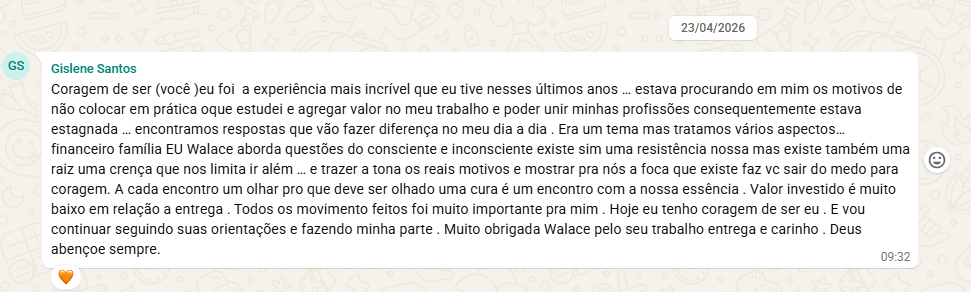 Depoimento de Gislene Santos