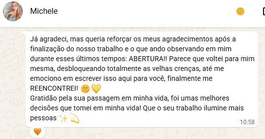 Depoimento de Michele Barbosa
